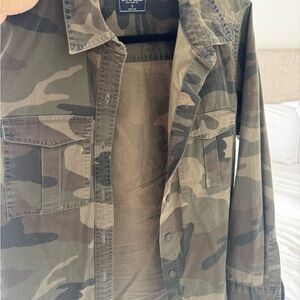 Abercrombie Camouflage Button-Up Shirt